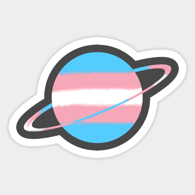 Trans Pride Planet Sticker by Empcaesar